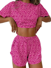 Printed Round Neck Tee and Shorts Set 100100695671655 31 Affordable Fashion Under $100 Jerry's Apparel 