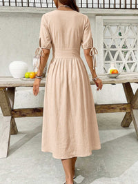 Button-Down Short Sleeve Midi Dress 100100773551026 41 Women's Midi Dress Affordable Boutique Dresses Under $50 Jerry's Apparel 