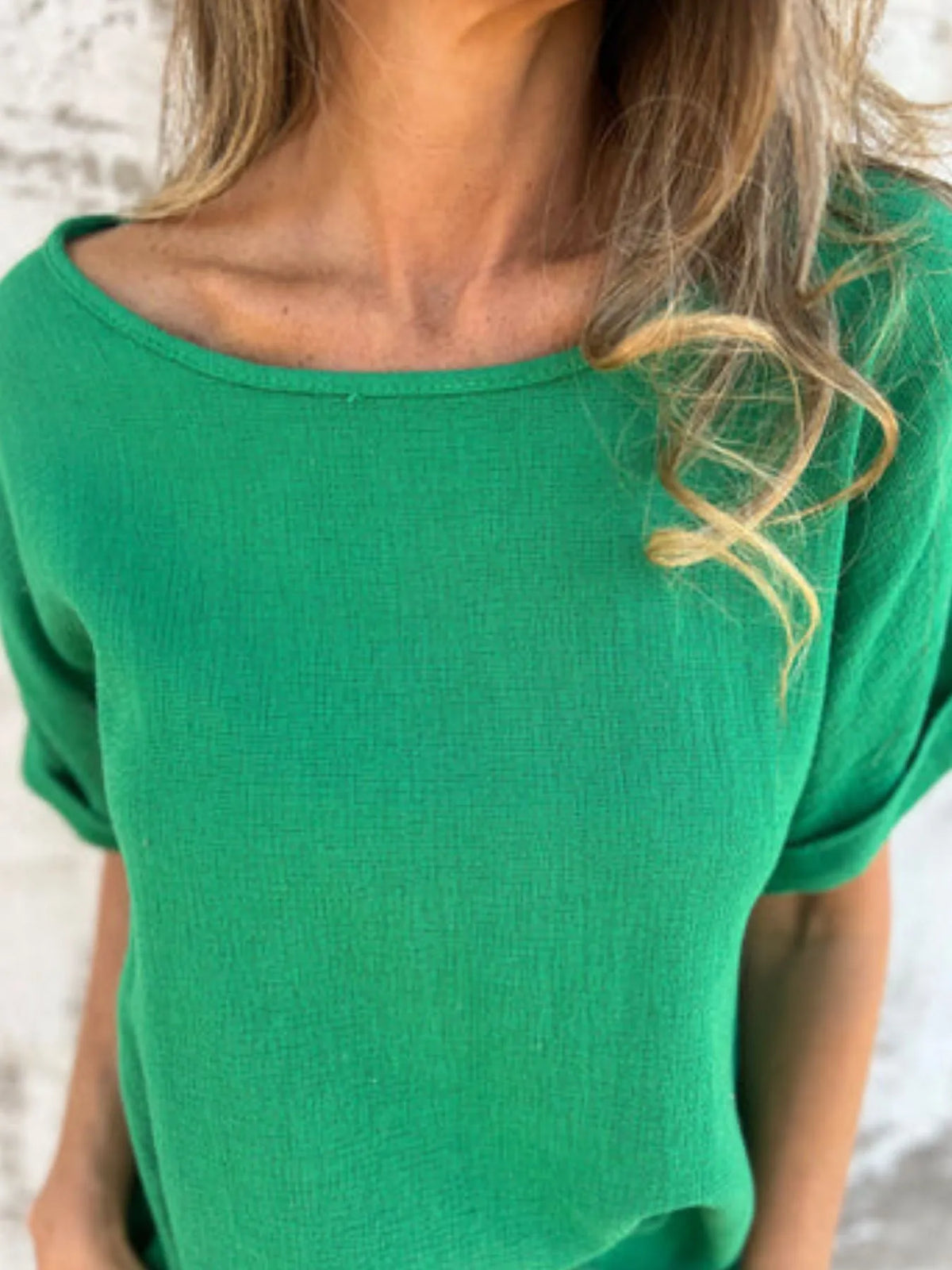Full Size Loose Fit Short Sleeve T-Shirt Plus Size