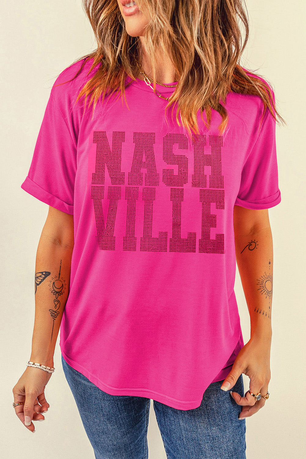 NASHVILLE Round Neck Short Sleeve T-Shirt