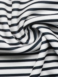 Classic Striped Crew Neck T-Shirt 100100609256431 26 Women's T-shirts Affordable Fashion Under $100 Jerry's Apparel 