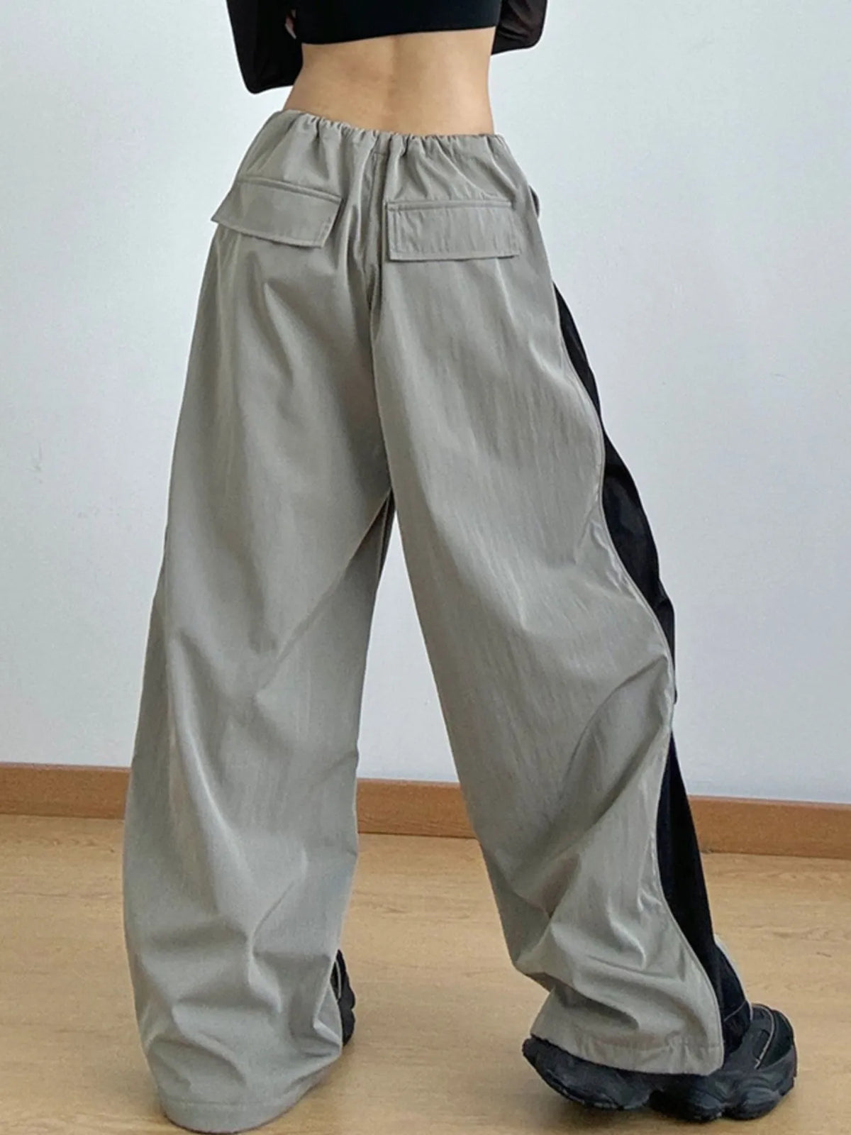 Drawstring Wide Leg Pants