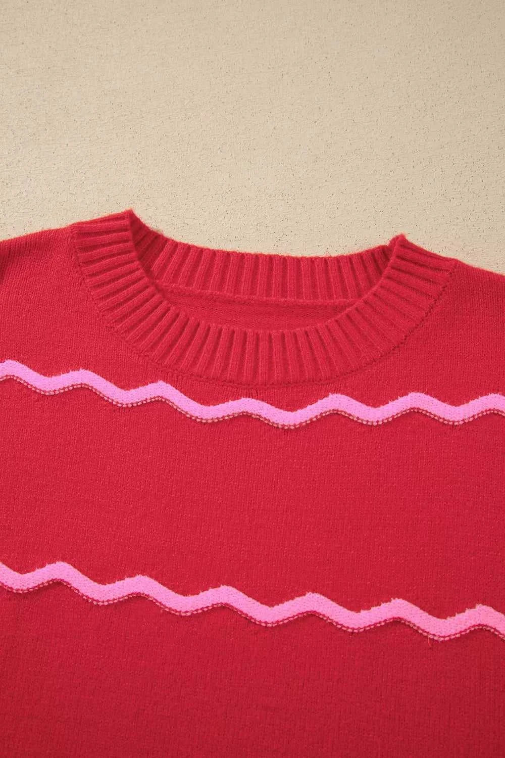Striped Round Neck Long Sleeve Shift Pullover Sweater 101002917802925 47 Affordable Fashion Under $100 Jerry's Apparel 