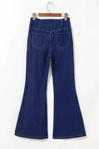 Asymmetric Waist Flare Jeans 100100169531683 60 Seasonal Fashion Collections Jerry's Apparel 