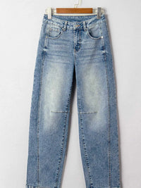 Vintage Washed Seam Detail Shift Jeans 100100563839679 76 Affordable Fashion Under $100 Jerry's Apparel 