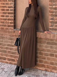 Mock Neck Long Sleeve Midi Dress 100100147422715 46 Affordable Fashion Under $100 Jerry's Apparel 
