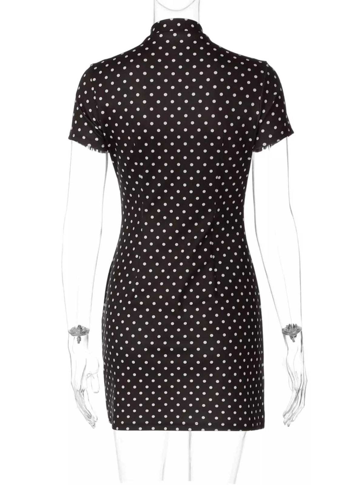 Polka Dot Cut-Out Front Mini Dress 100100763209154 25 Gifts for Her Jerry's Apparel 