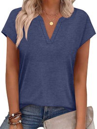 Notched Short Sleeve T-Shirt 100100058945563 25 Affordable Fashion Under $100 Jerry's Apparel 