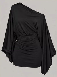 One-Shoulder Draped Bodycon Mini Dress 101001811260521 32 Affordable Fashion Under $100 Jerry's Apparel 