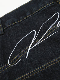 Men's Oversized Wide-Leg Denim Shorts