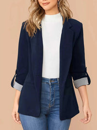 One Button Roll-Up Sleeve Blazer 100100199772709 51 Affordable Fashion Under $100 Jerry's Apparel 