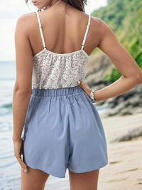 Perfee Lace V-Neck Spaghetti Strap Romper 100100141021886 33 Affordable Fashion Under $100 Jerry's Apparel 