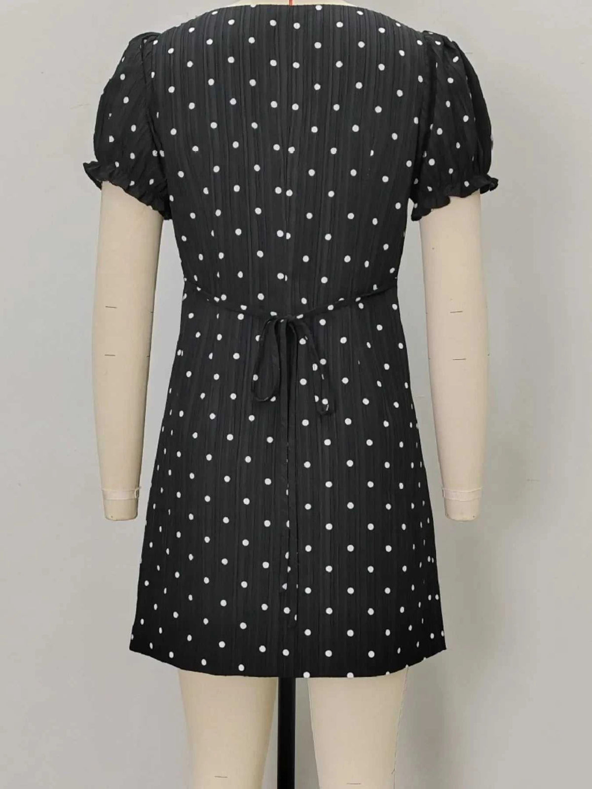 Polka Dot Puff Sleeve Mini Dress 100100739006180 69 Gifts for Her Jerry's Apparel 