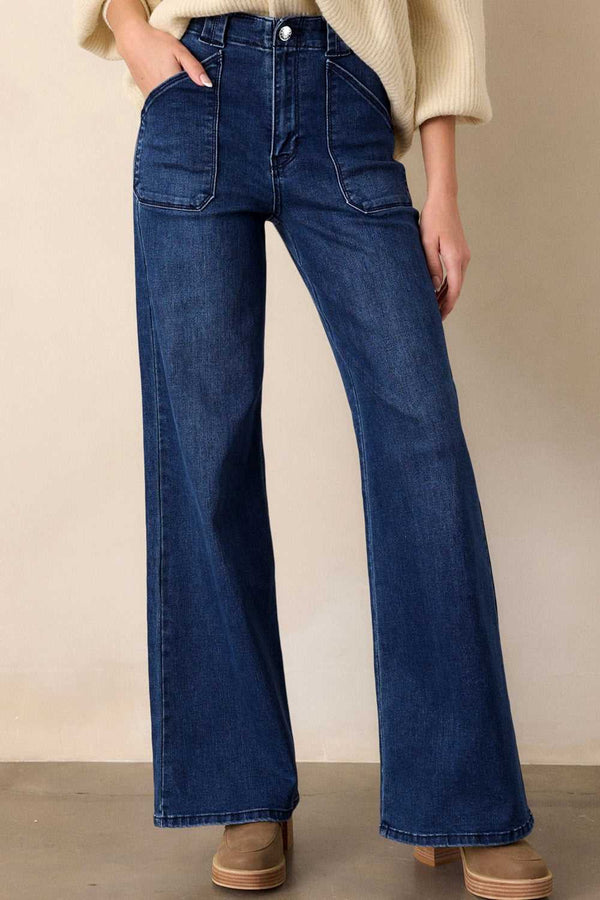Straight Leg Mid-Rise Shift Jeans 100100975338052 63 Seasonal Fashion Collections Jerry's Apparel 