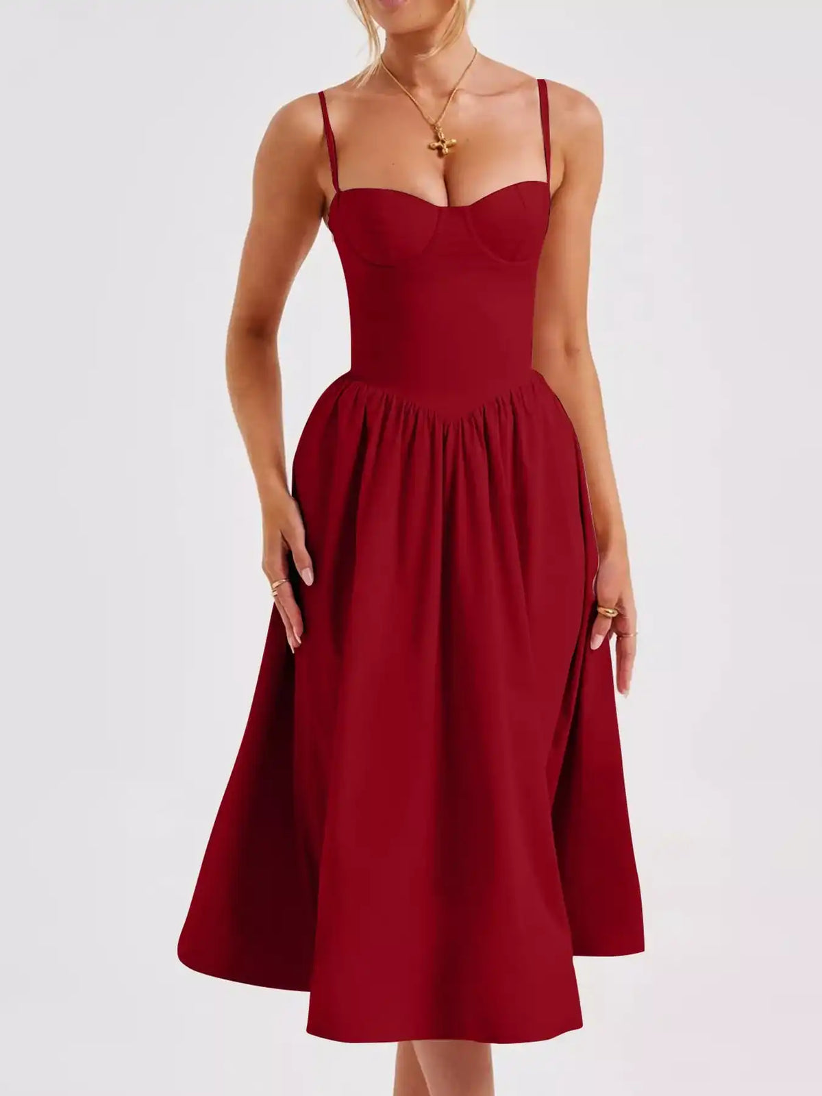 Sweetheart Neck Midi Cami Dress 101001446580191 42 Gifts for Her Jerry's Apparel 
