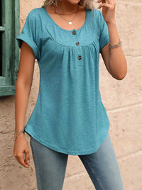 Casual Button Detail Henley T-Shirt 100100202602054 28 Affordable Fashion Under $100 Jerry's Apparel 