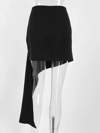Asymmetric High-Waisted Draped Mini Skirt 100100404736431 40 Affordable Fashion Under $100 Jerry's Apparel 