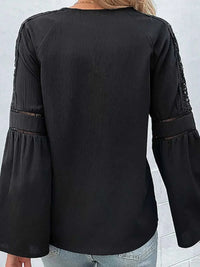 Perfee Tie Neck Long Sleeve Blouse 100100442401975 26 Affordable Fashion Under $100 Jerry's Apparel 