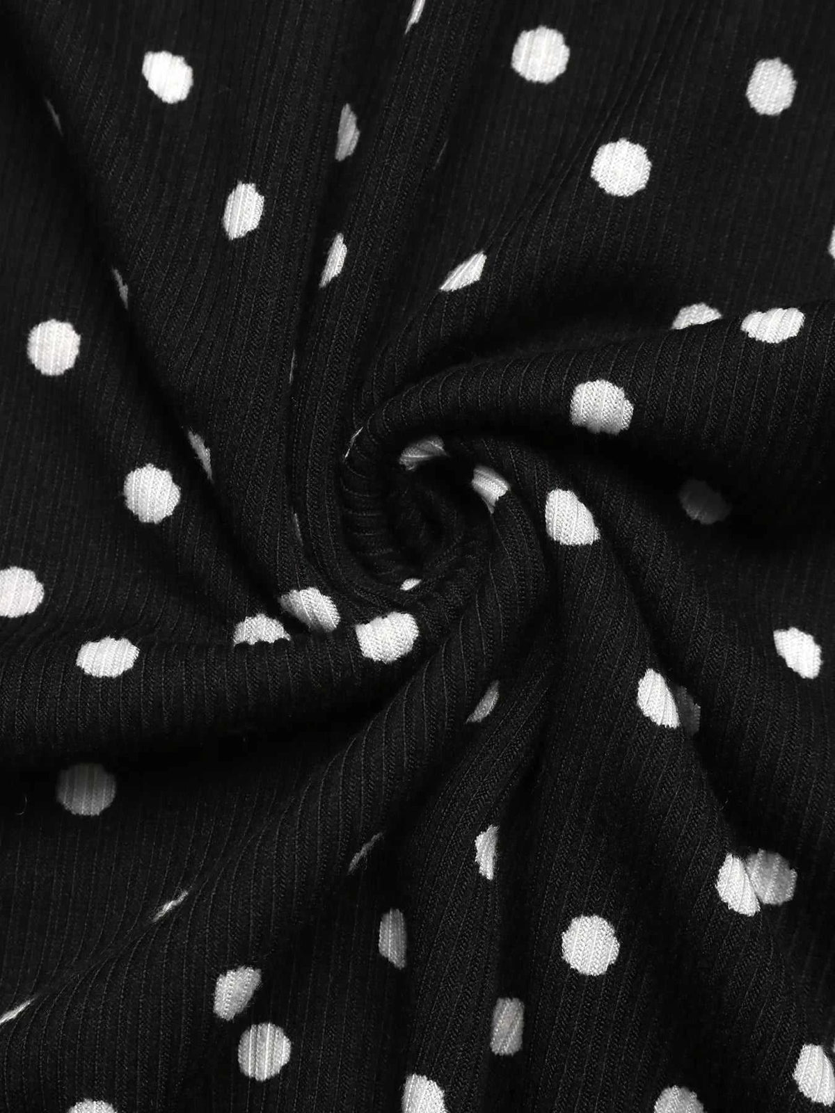 Polka Dot Long Sleeve Ruffle Hem Mini Dress 101001431407704 43 Gifts for Her Jerry's Apparel 