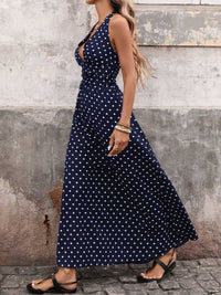 Polka Dot Halter Neck Maxi Dress 100100087481307 36 Affordable Fashion Under $100 Jerry's Apparel 