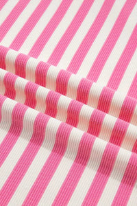 Stripe Contrast Patchwork Short Sleeve Loose Tee 100100172924459 30 Affordable Fashion Under $100 Jerry's Apparel 