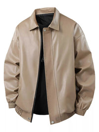 Men's Plus Size Zip Up Leather Jacket 100400606907381 74 Affordable Fashion Under $100 Jerry's Apparel 