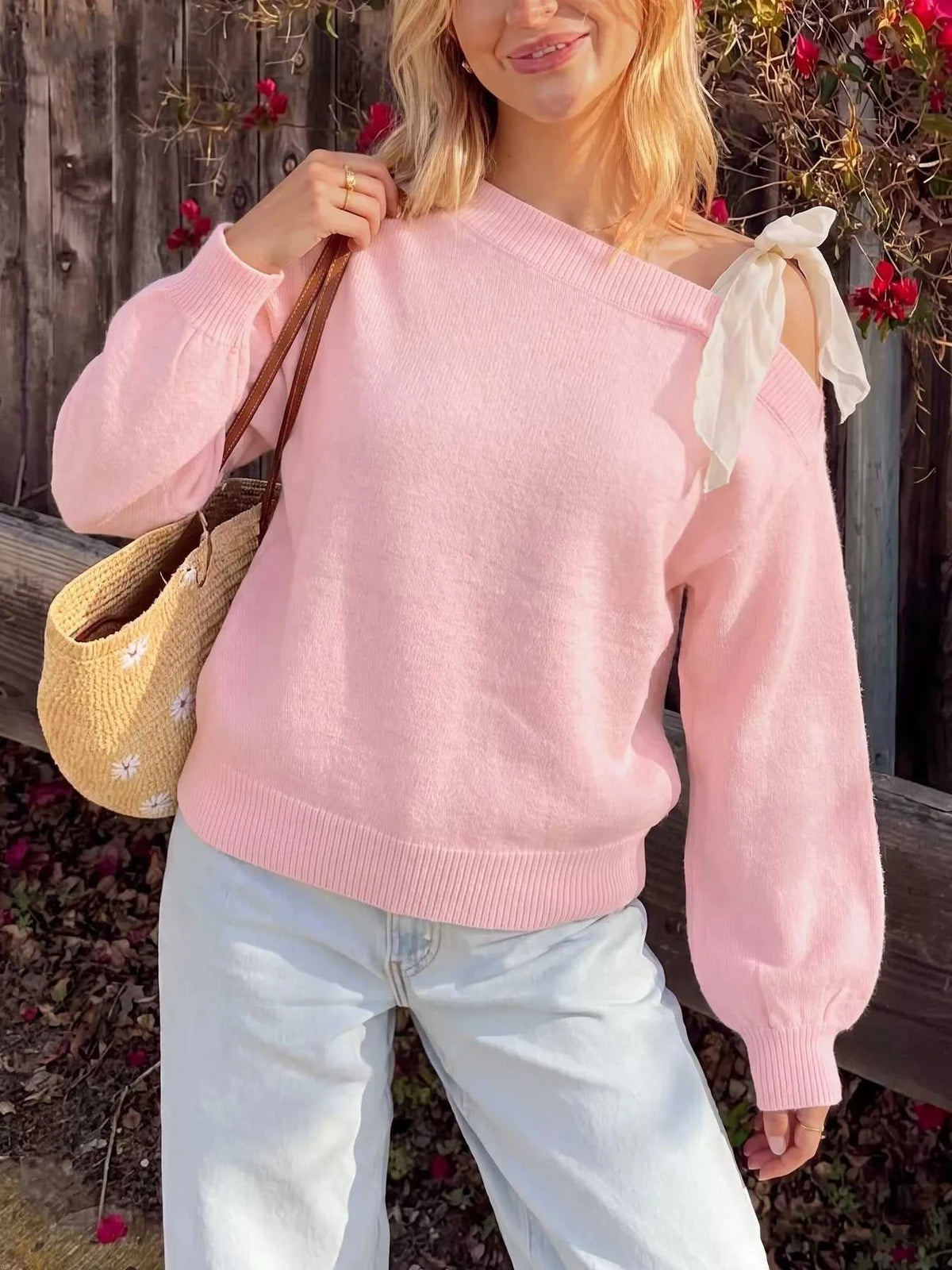 One Shoulder Bow Detail Sweater 100100344453799 43 Affordable Fashion Under $100 Jerry's Apparel 