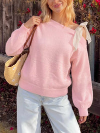 One Shoulder Bow Detail Sweater 100100344453799 43 Affordable Fashion Under $100 Jerry's Apparel 