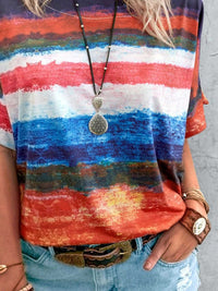 Contrast Round Neck Casual T-Shirt 100100706660927 23 Affordable Fashion Under $100 Jerry's Apparel 