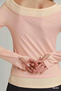 Umgee Layered Twofer Long Sleeve Top 100100843401925 42 Affordable Fashion Under $100 Jerry's Apparel 
