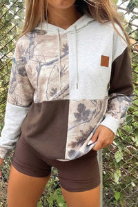 Multicolour Camo Print Drawstring Long Sleeve Western Style Hoodie 100100855434360 43 Affordable Fashion Under $100 Jerry's Apparel 