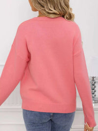 Valentine's Day Heart Bow Round Neck Sweater 100100274618336 49 Affordable Fashion Under $100 Jerry's Apparel 