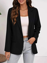 Plus Size Lapel Collar Single-Button Blazer 100100166280160 48 Affordable Fashion Under $100 Jerry's Apparel 