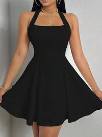 Halter Neck Sleeveless A-Line Mini Dress 101001141853231 35 Gifts for Her Jerry's Apparel 