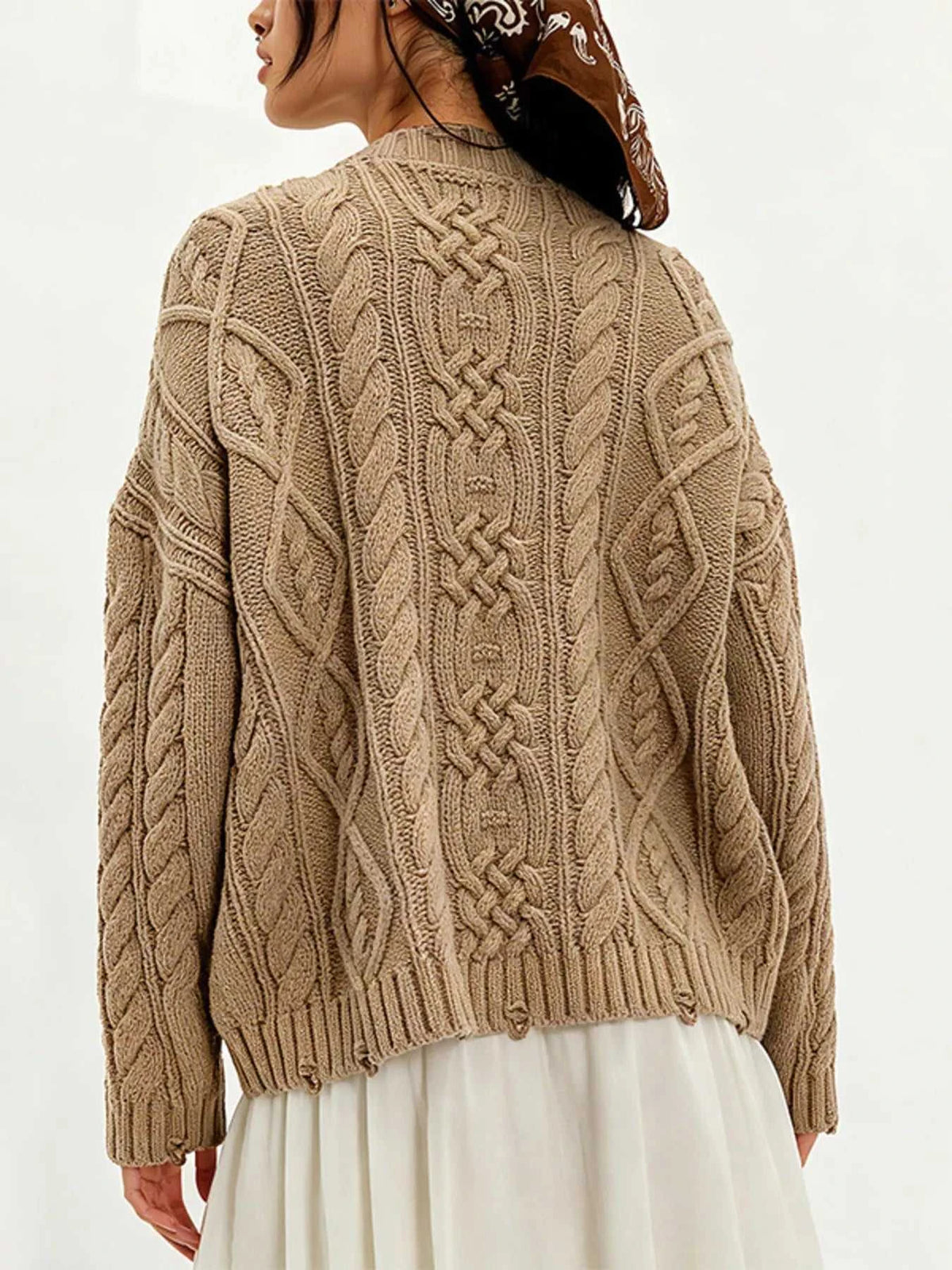 Cable-Knit Sweater with Front Pockets 100100995738984 52 Affordable Fashion Under $100 Jerry's Apparel 