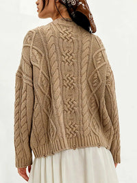 Cable-Knit Sweater with Front Pockets 100100995738984 52 Affordable Fashion Under $100 Jerry's Apparel 