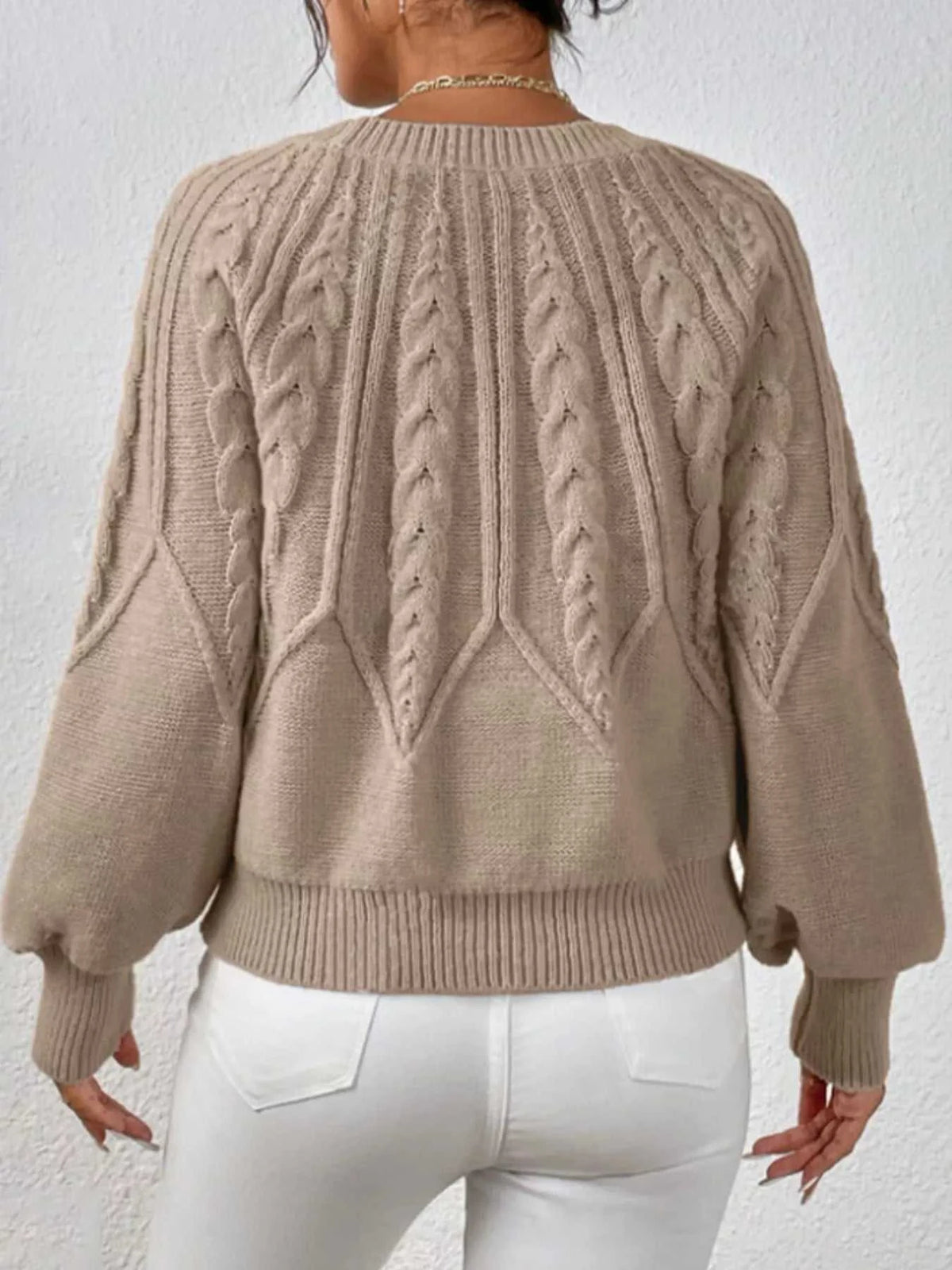 Cable Knit Long Sleeve Sweater 100100200217752 36 Affordable Fashion Under $100 Jerry's Apparel 