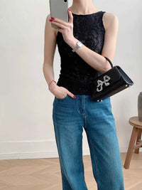 Lace Round Neck Long Sleeve Top 100100846416323 30 Affordable Fashion Under $100 Jerry's Apparel 