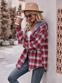 Oversized Plaid Button Up Shacket 100100074094768 50 Affordable Fashion Under $100 Jerry's Apparel 