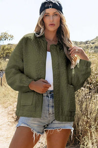 Baseball Collar Floral Quilted Jacket 100100621921818 62 Affordable Fashion Under $100 Jerry's Apparel 
