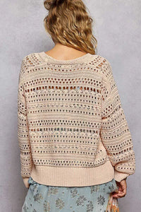 POL Open-Knit Floral Button Cardigan 100100789231530 66 Affordable Fashion Under $100 Jerry's Apparel 