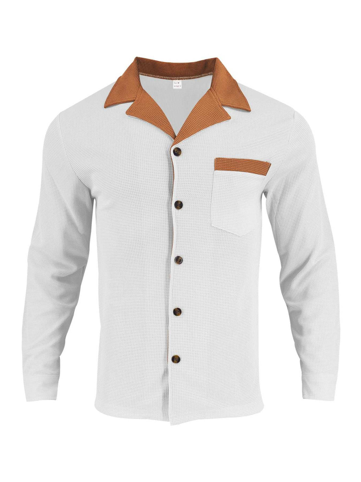 Men's Full Size Contrast Collar Button Up Shirt Plus Size 100400903215815 39 Affordable Fashion Under $100 Jerry's Apparel 