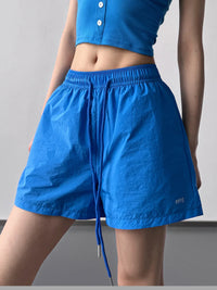 High Waisted Drawstring Shorts