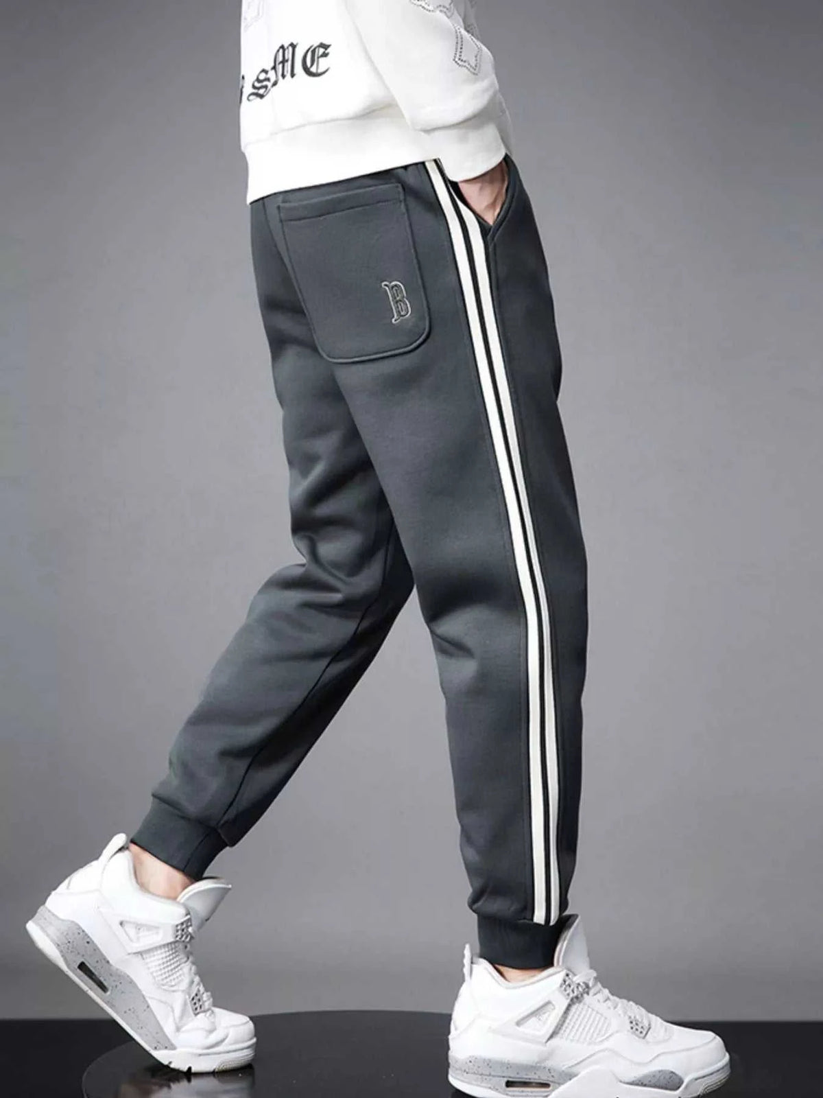 Men's Casual Striped Joggers 100400892376090 98 Affordable Fashion Under $100 Jerry's Apparel 