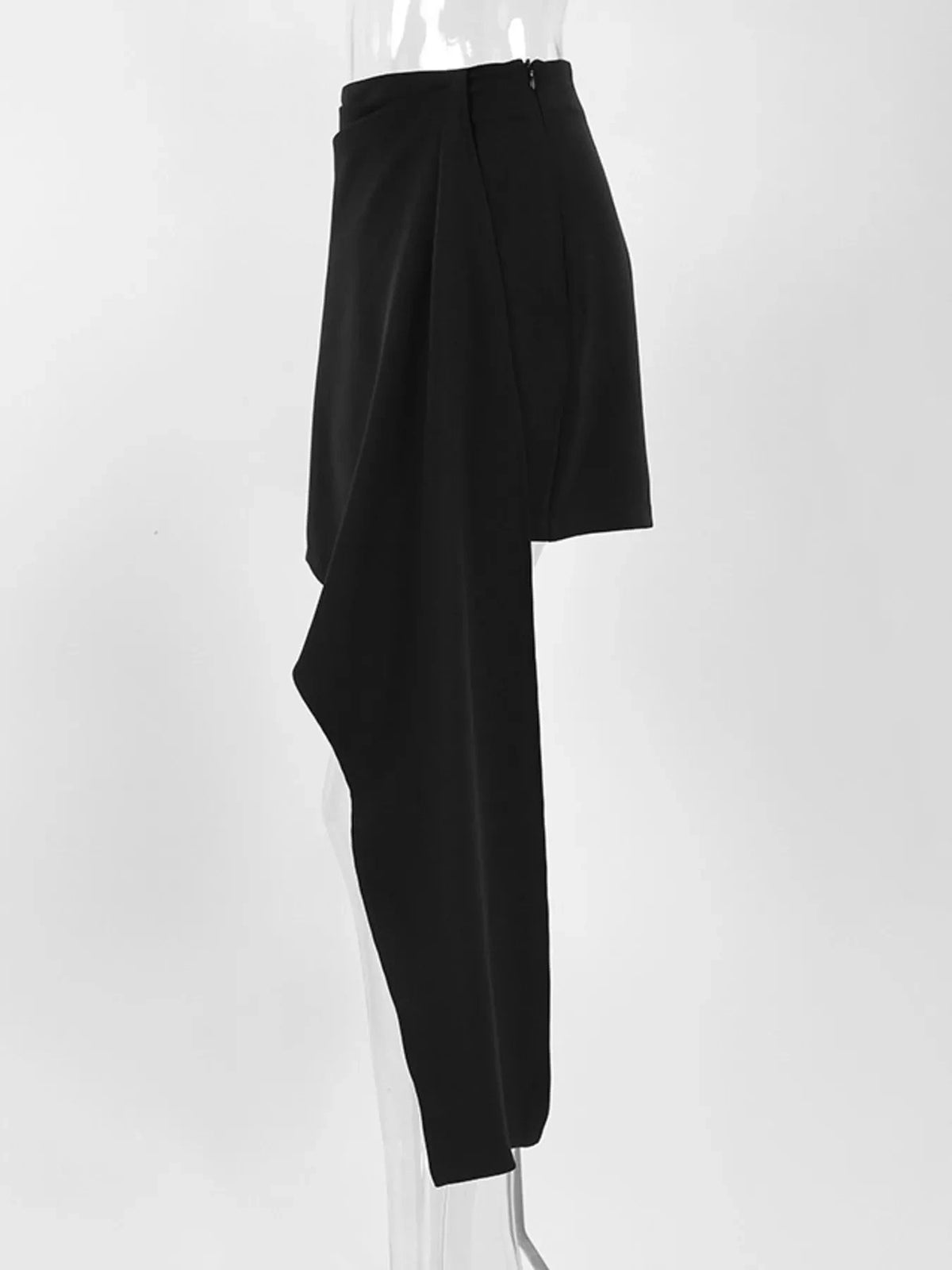 Asymmetric High-Waisted Draped Mini Skirt 100100404736431 40 Affordable Fashion Under $100 Jerry's Apparel 