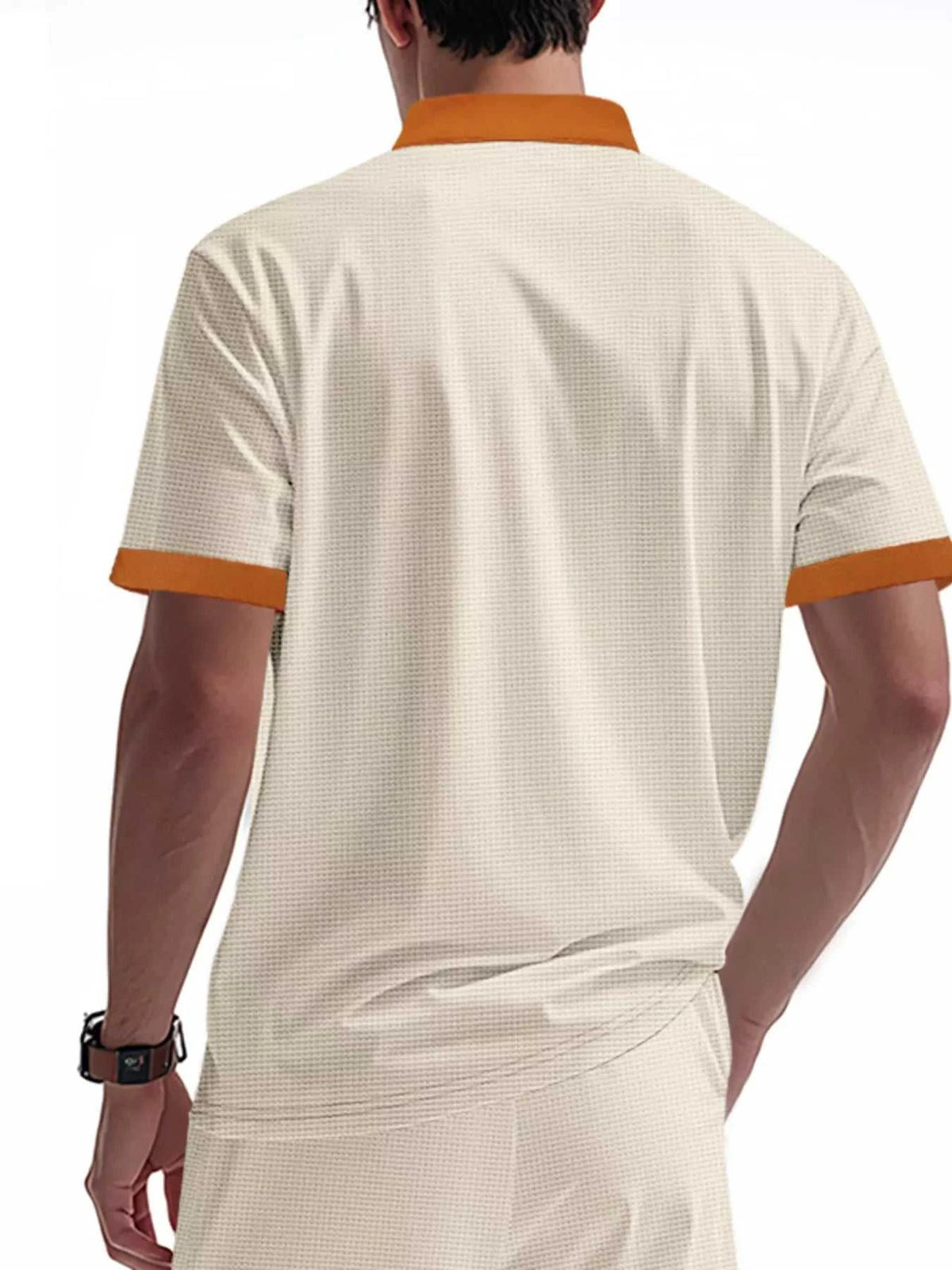 Men's Full Size Lace-Up Neckline Short Sleeve T-Shirt Plus Size 100400842767999 25 Affordable Fashion Under $100 Jerry's Apparel 