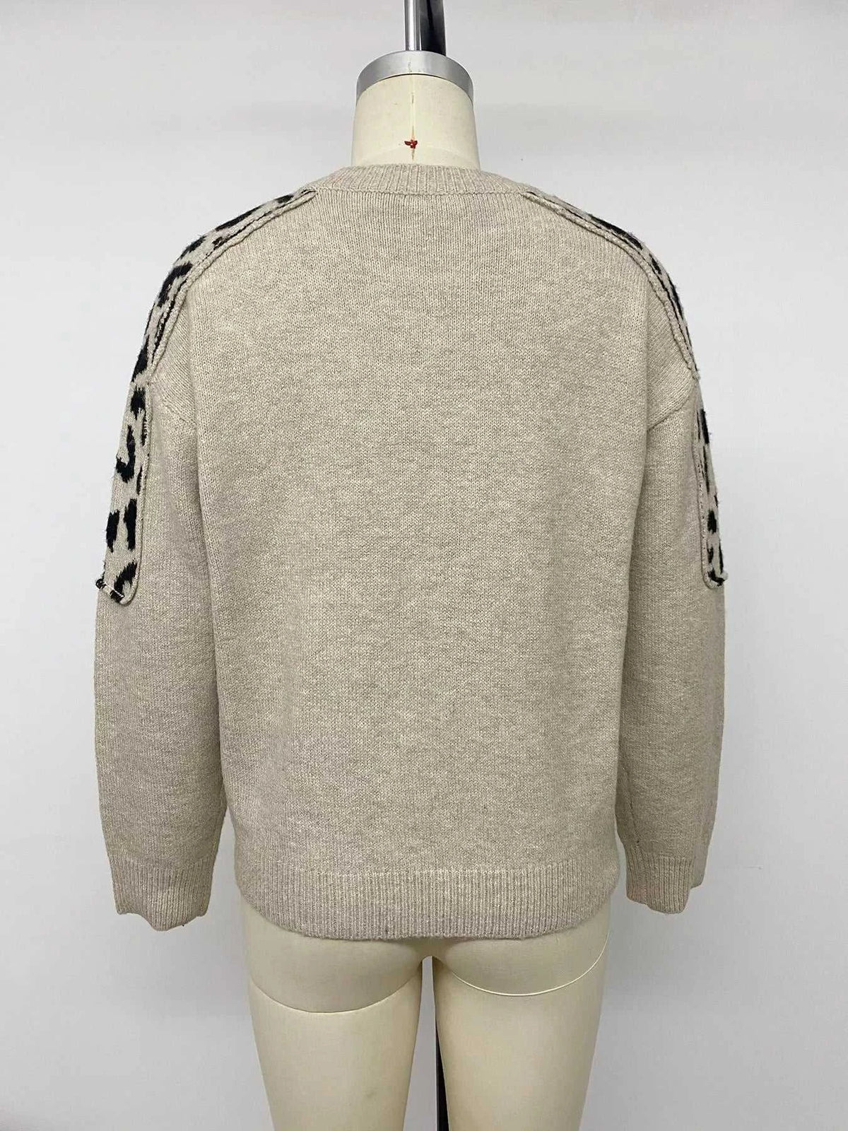 Leopard Round Neck Sweater 100100975897355 41 Affordable Fashion Under $100 Jerry's Apparel 