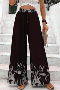Drawstring High Waist Relax Fit Pants