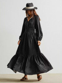 Polka Dot Long Sleeve Maxi Dress 100100228731995 49 Gifts for Her Jerry's Apparel 