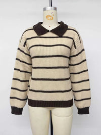 Striped Knit Polo Sweater 100100473191463 39 Affordable Fashion Under $100 Jerry's Apparel 
